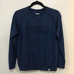 LUCKY BRAND  Blue Lucky Sweatshirt with Pockets